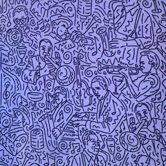 Peter Millar XL Mens Polo Shirt Jazz Greats Print Summer Comfort Dizzy Miles - Picture 5 of 12